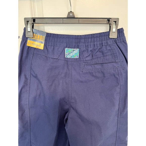 Gitano Vintage Polyester Pants High Waist Pleated Draw String Elastic 26 Waist - Picture 4 of 14